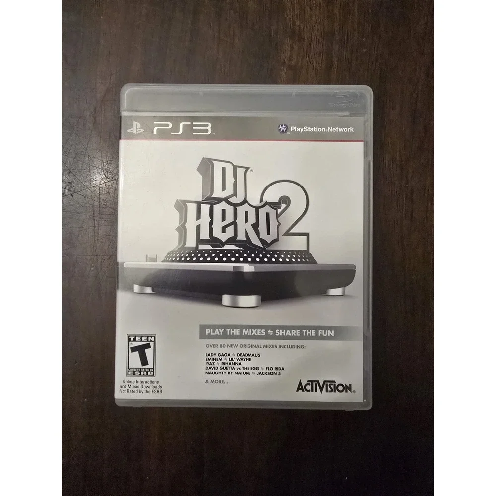 DJ Hero 2 (Sony PlayStation 3, 2010) Disc and Case